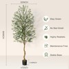 Artificial Olive Tree for Indoor Decor, 1.8m Large Simulated Plant with Moss, Realistic Trunk, Adjustable  and Fruits - 3 of 4