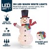 Joyfy 5 FT Snowman Christmas Outdoor Decorations with 150 LEDs, Collapsible Snowman Yard Lights for Christmas Backyard Garden Lawn Holiday Decoration - 2 of 4