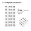 Unique Bargains Self-Adhesive Kids Clothing Size Sticker Labels 2 Sheets - 2 of 3
