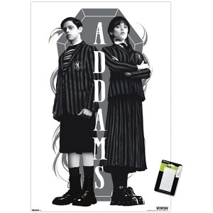 Trends International Wednesday: Season 2 (2025) - Addams Siblings Unframed Wall Poster Prints - 1 of 4