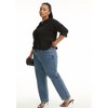 June + Vie by Roaman's Women's Plus Size Curvie-Fit High-Rise Straight-Leg Stretch Jeans - 4 of 4