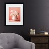 Trademark Fine Art - Treechild  White Poppy On Coral Background Matted Framed Art - 2 of 4
