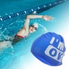 Unique Bargains Silicone Waterproof Letter Swimming Cap 1 Pc - 2 of 4