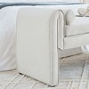 MYINDA Bedroom Stool, Linen Stool, Large Space, 50.39 Inch, for Bedside, Living Room, Entryway, WHITE - 3 of 4