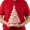 Casafield 15" Pre-Lit Ceramic Christmas Tree Hand-Painted Tabletop Decor with Lights - 3 of 4