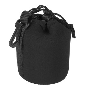 Unique Bargains Waterproof Shockproof Wear-resistant Lens Pouch Bag Black - 1 of 3