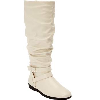 Comfortview Wide Width Arya Wide Calf Slouch Boot Tall Knee High Women's Winter Shoes