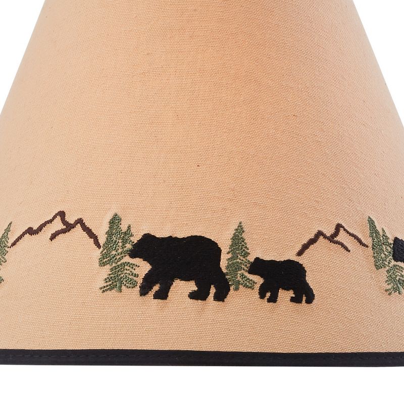 Park Designs Black Bear Embroidered Shade - 12", 3 of 5