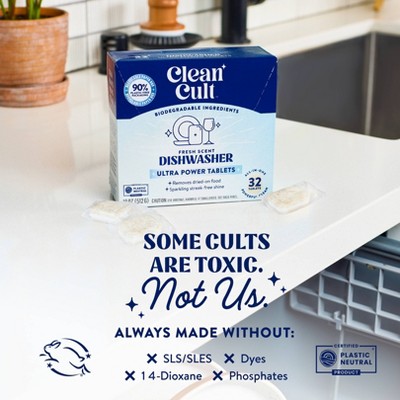Cleancult Ultra Power Dishwasher Tablets - 32ct - Thumbnail 4