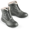 Collections Etc Quilted Zip-Front Fleece Lined Boots - 2 of 4