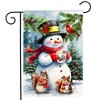 Briarwood Lane Winter Garden Flag 12x18 For Outdoor Hot Cocoa Snowman For Winter Garden Flag Flags For Outside - 2 of 4