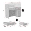 FUFU&GAGA Working Reception Desk Counter With Storage Drawers Checkout Counter Cashier Desk - 4 of 4
