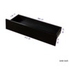 SKRAN Display Cabinet with Glass Doors, Curio Storage Cabinet with 2-Drawer, Bookcase with LED Lights, Black - 4 of 4