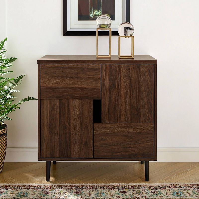 Modern Accent Cabinet with Color Pop Interior - Saracina Home, 3 of 13