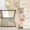 30-Grid Earring Organizer Tray with Clear Lid and Anti-Tarnish Protection - 4 of 4