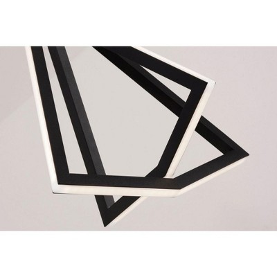 Gianna Black Aluminum LED 3-Light Pendant