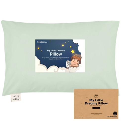 Keababies Jumbo Toddler Pillow With Pillowcase 14x20 Soft Organic Toddler Pillows For Sleeping Kids Travel Pillow sage Target