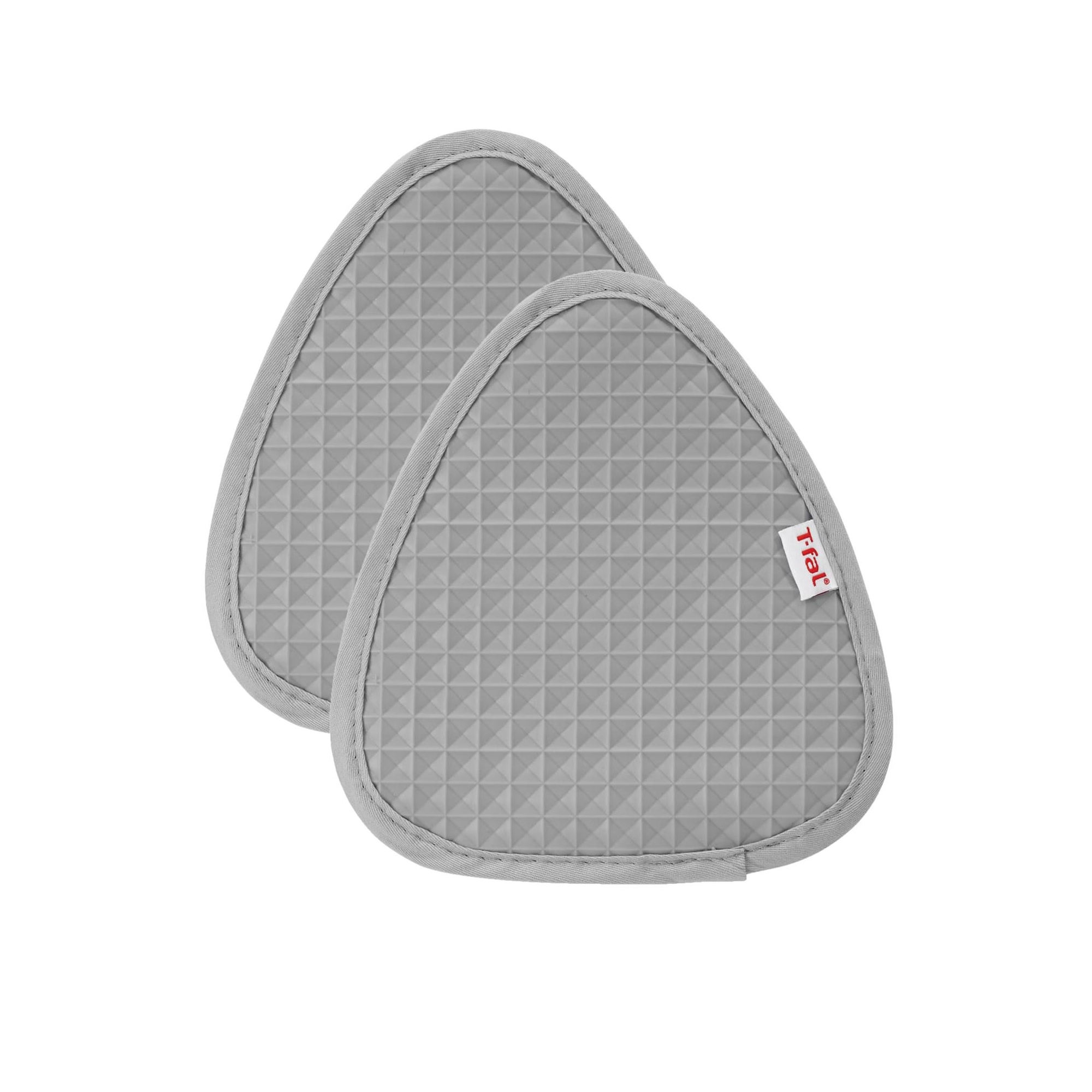 T-fal Flexible Waffle Silicone Pot Holders Set of Two Gray