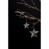 Silver Beaded Metal Star Ornament (Set of 12) - 3 of 4