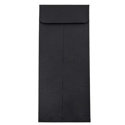 JAM Paper #11 Policy Business Envelopes 4.5 x 10.375 Black Linen V01219I