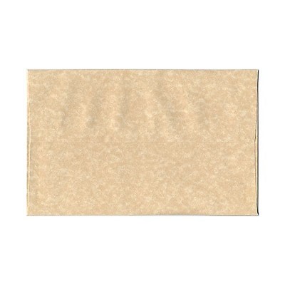 JAM Paper A10 Parchment Invitation Envelopes 6 x 9.5 Brown Recycled 52074