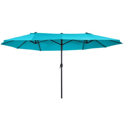 Outsunny Extra Large 15ft Patio Umbrella, Double-sided Outdoor Umbrella ...