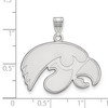 Black Bow Jewelry Sterling Silver Iowa Hawkeyes NCAA Large Pendant - 2 of 3