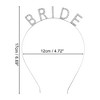 Unique Bargains Women's Elegant Bride Letter Headband 6.69"x4.72" Silver Tone 1 Pc - 3 of 4