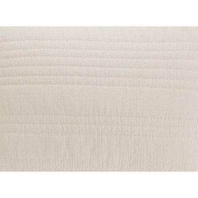 Ivory Cotton and Polyester Standard Sham Pair