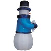 12 Ft. Airblown® Inflatable Snowman with Rainbow Lightshow Snowflake Outdoor Yard Decoration - 2 of 3
