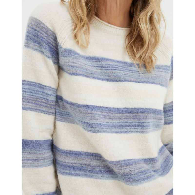 Fatface Women's Denim Ombre Stripe Sweater, 1 of 6