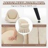 Acekool Mid-Century Modern Barrel Chair with Ergonomic Curved Back &  Wood Legs, Space-Saving Accent Seat for Bedroom & Living Room - 4 of 4