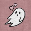 DALIX Heartly Ghost Embroidered Soft Cotton Short Sleeve T Shirt Womens - 4 of 4