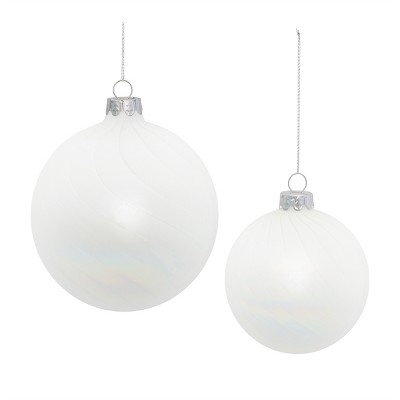 Iridescent Glass Ball Ornament (Set of 12)