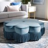 Tanith Flower Ottoman  - Safavieh - 2 of 4