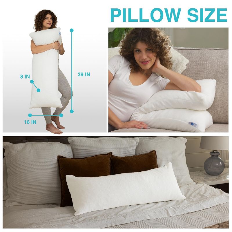 Pharmedoc Pregnancy Pillows, Shredded Memory Foam, Maternity Pillow for Sleeping, 2 of 8