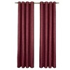 Kate Aurora  Vesper Room Darkening Grommet Top Crinkled Satin Lined Single Window Curtain Panel - 2 of 2