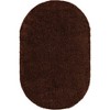 Unique Loom Solid Shag Solid Indoor Woven Area Rug - 2 of 4