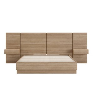 Nexera 4pc Queen Milano Bedroom Set Brown Oak - 1 of 4