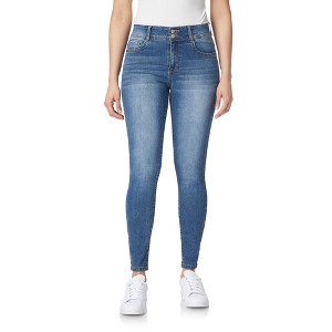 WallFlower Women's Flirty Curvy Skinny High Rise Insta Stretch Juniors Jeans (Standard and Plus) - 1 of 4