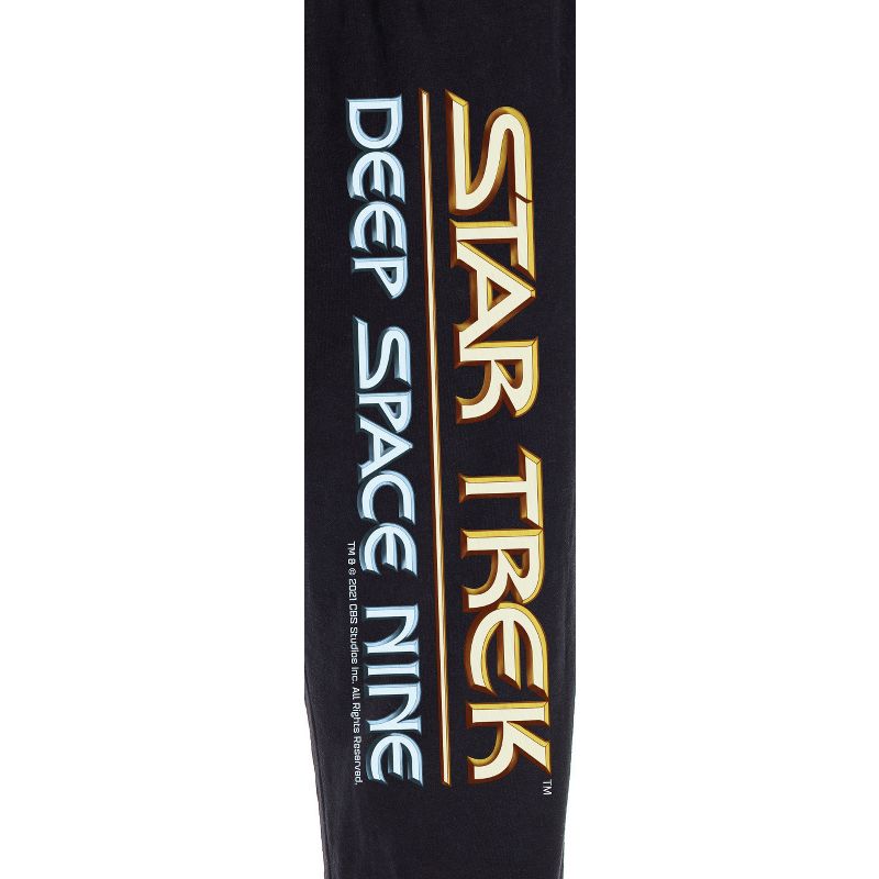 Star Trek Men's Deep Space Nine Logo Adult Sleepwear Lounge Pajama Pants Black, 3 of 4