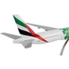 Boeing 777-300ER Commercial Aircraft White with Green Graphics "Gemini 200" Series 1/200 Diecast Model Airplane by GeminiJets - 3 of 4