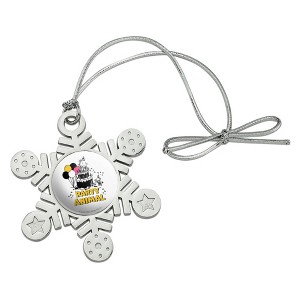Diary of a Wimpy Kid Party Animal Metal Snowflake Christmas Tree Holiday Ornament - 1 of 3