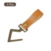 Unique Bargains PU Leather Home Camping Multipurpose S Hooks and Hangers 4 Pcs - 3 of 4