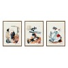 Kate and Laurel Sylvie By The Fireplace Series Framed Canvas Art Set by Xizhou Xie - 2 of 4
