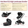 Hotmom Stylish Baby Stroller: Height-Adjustable Seat and Reclining Baby Carriage - 2 of 4
