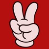 Mens Mickey & Friends Peace Sign Gloves Tank Top - 2 of 4