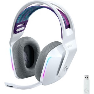 Logitech G733 Lightspeed Wireless RGB Gaming Headset - Stereo - Wireless - 65.6 ft - 5 Kilo Ohm - 20 Hz to 20 kHz - Over-the-head - Binaural - 1 of 4