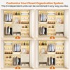 Aheaplus Closet System with Mirror and Wooden Drawers - 3 of 4