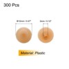 Unique Bargains Plastic Decoration Furniture White Screw Cap Covers - 2 of 4